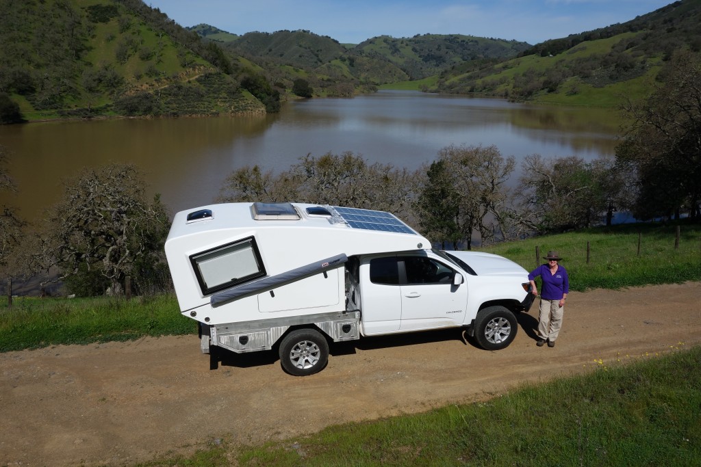 Tramp also enjoyed the views of the high water and the green hills all around