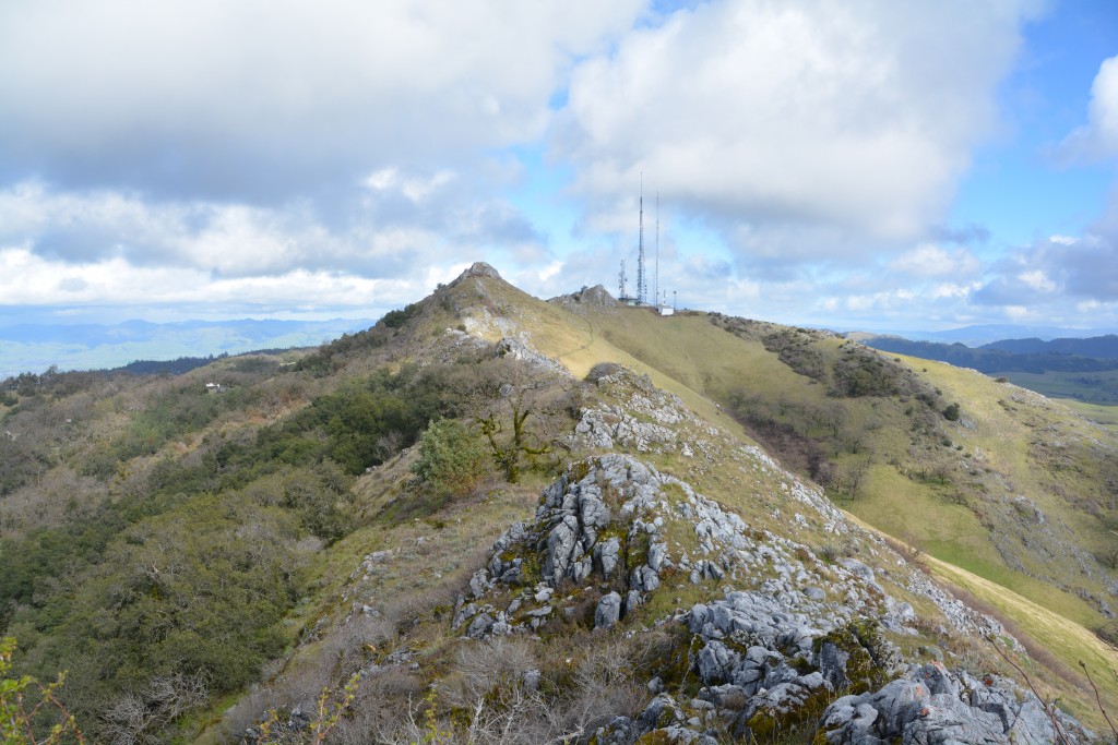 The rocky ridge leading to the top of Fremont Peak, a great experience