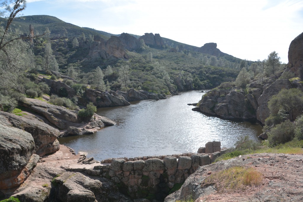 The Bear Gulch Reservoir provided some contrast to the hot rocky landscape