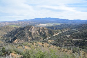 Stunning views of the valley below from our climb through the mountains