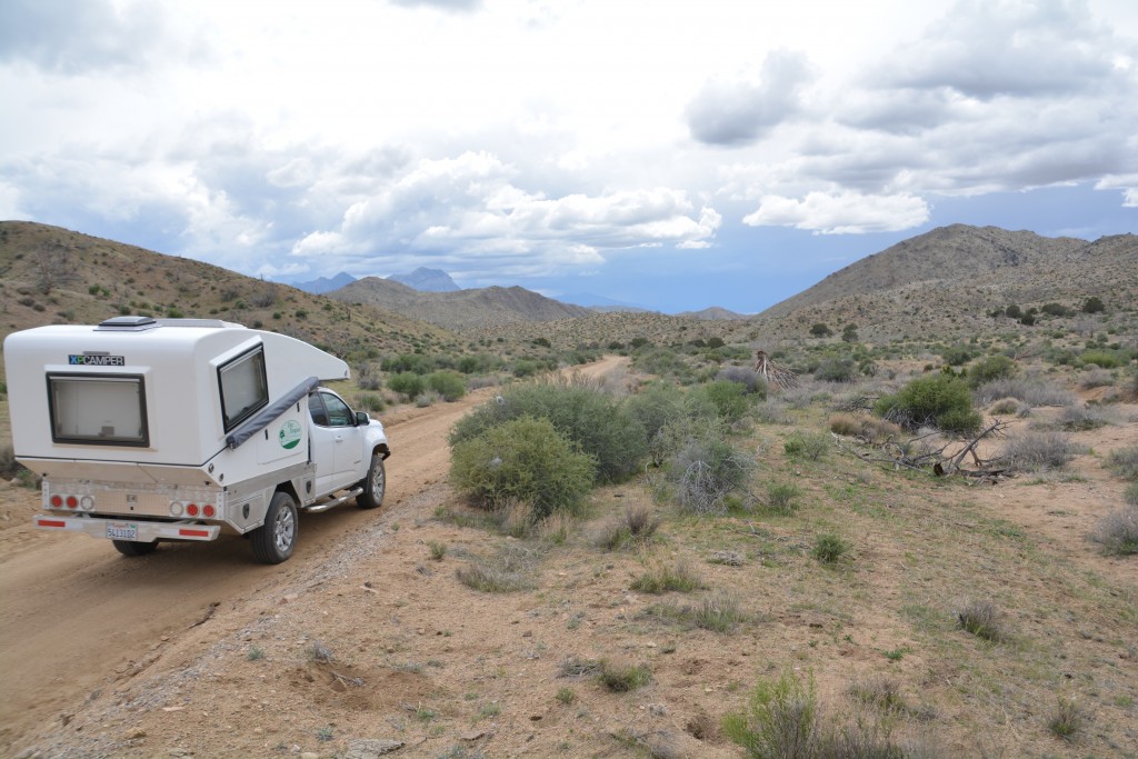 Tramp getting his first run at a four wheel drive track - no problem!