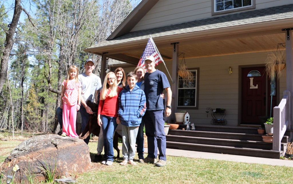 The all American family with Julie and I thrown in for good measure