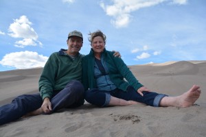 Atop our private very own sand dune at the Great Sand Dunes National Park