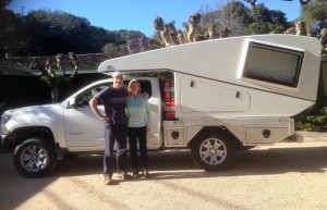 Finally...standing with the third member of our team - Tramp