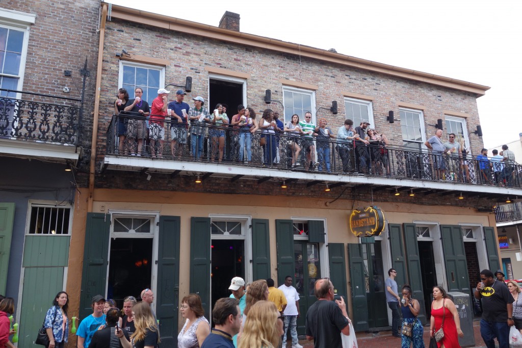Bourbon Street in the early afternoon - a happening scene
