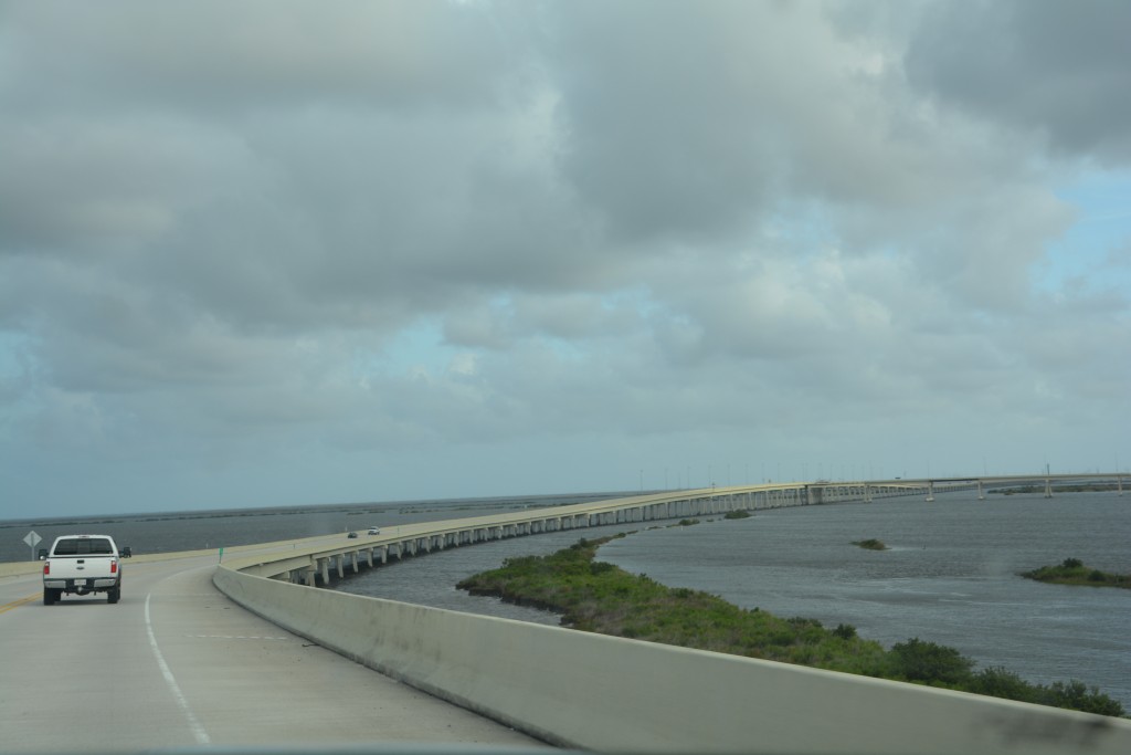 More bridges, including this 8 mile snake that links the outer Barrier Islands to the mainland