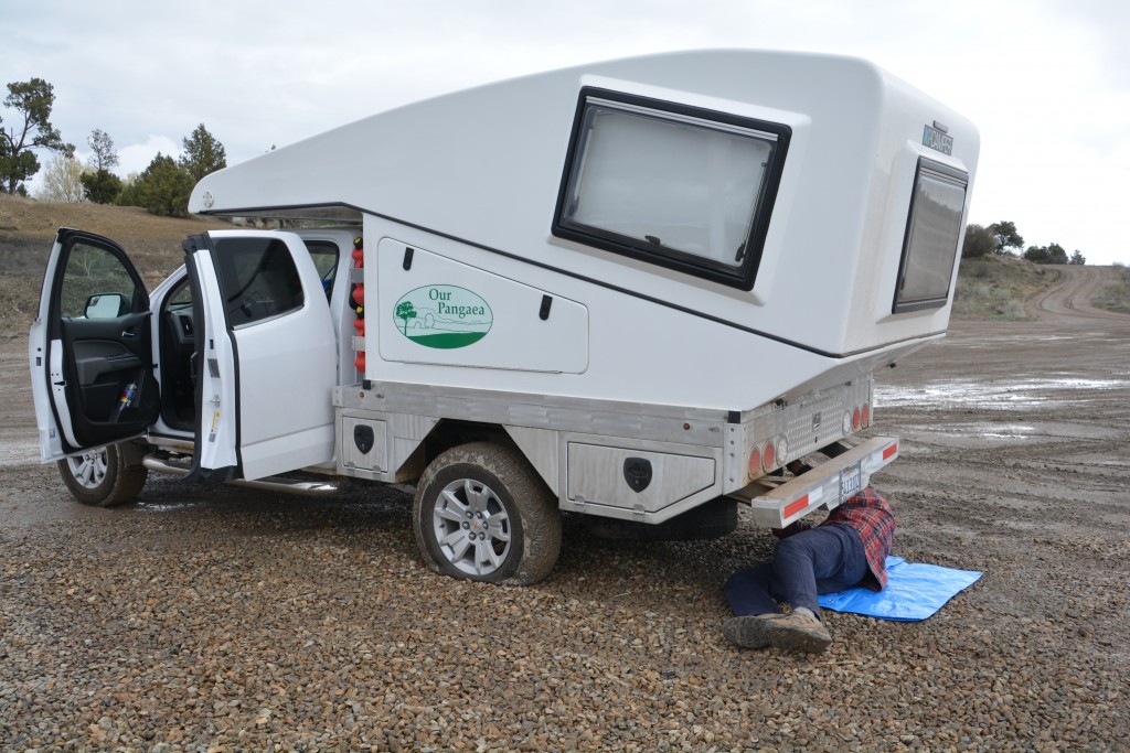 Our first flat tire back in Colorado was a warning for things to come