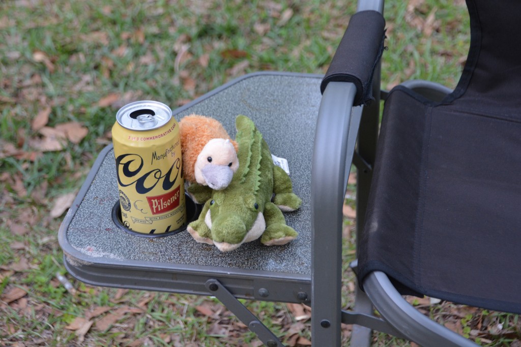 Dusty the crocodile has been a loyal traveller with us for many years but on this trip he has been joined by Simpson the emu, a going away gift from our kids