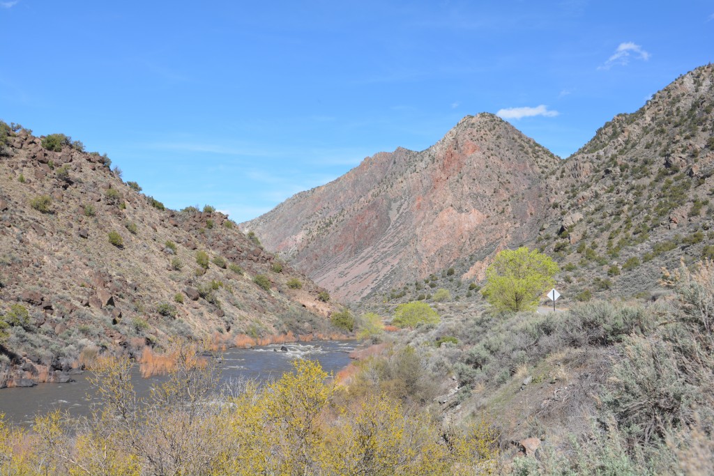 The drive down to Santa Fe, the capital of New Mexico, included a beautiful section along the Rio Grande