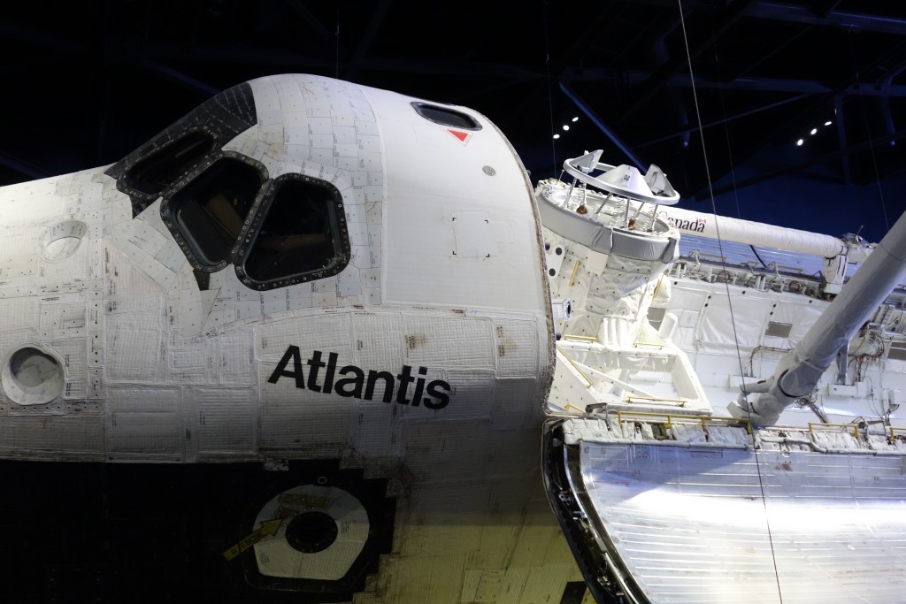 The Space Shuttle Atlantis in retirement after an amazing record of space travel