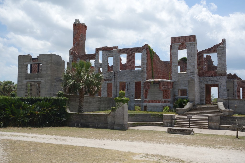 The Carnegie mansion called Dungeness now lies in ruins but it must have been quite a site 100 years ago 