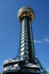Knoxville is very proud of their 'Skysphere' which was built for the 1982 World's Fair