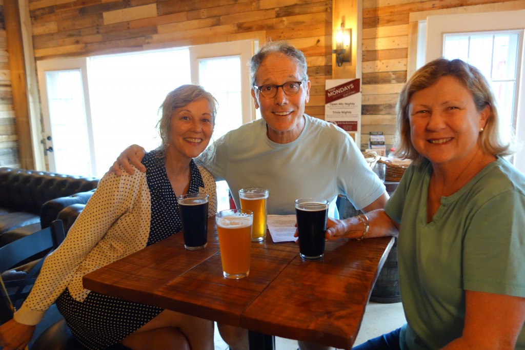 Deborah, Eric and Julie at a local brew house - great stuff