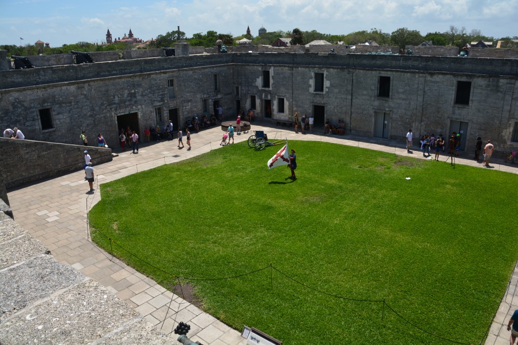 The inner courtyard of the fort - I'm not sure it would have been so clean and green in the 200 years ago