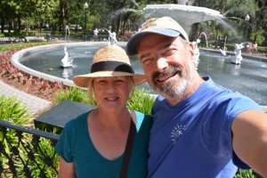 We loved exploring the little parks of Savannah, each with their own fountains or historical monuments