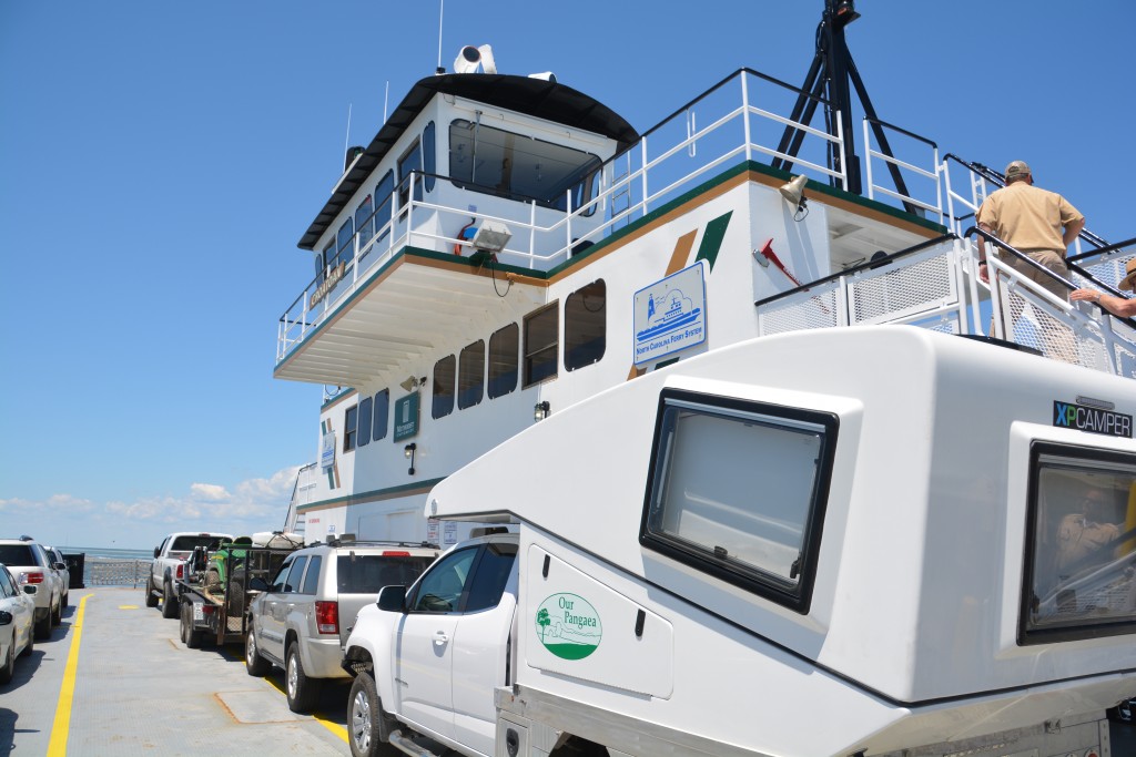 Tramp gets another free ride on another ferry - this time to Orcacoke Island