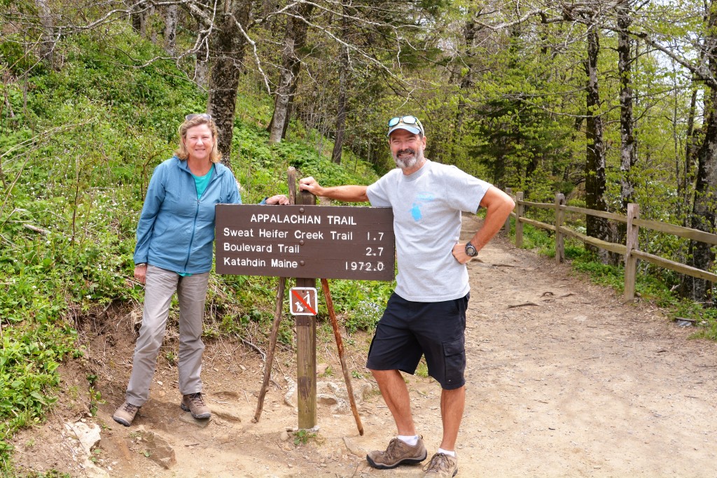 Okay, we're not doing the whole Appalachian Trail but we did tick off a very pretty section on the North Carolina - Tennessee border