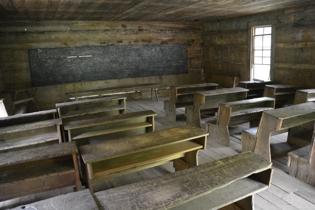 The old school room in a remote part of the park dating back about 130 years ago