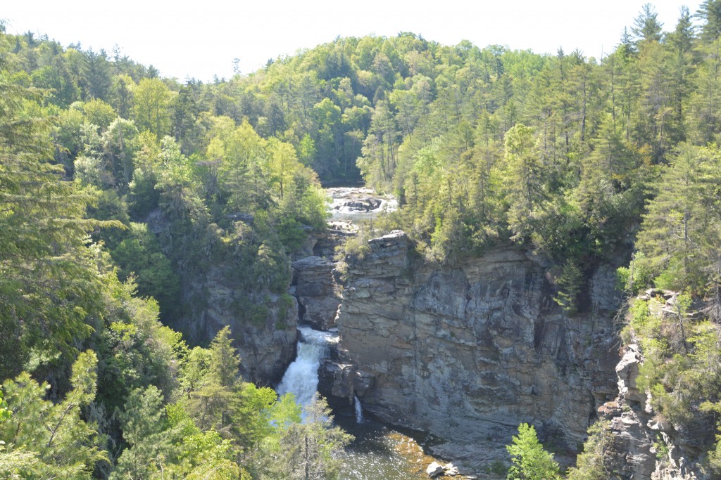 Linville Falls - a good chance to stretch our legs and take in the various places to see the falls