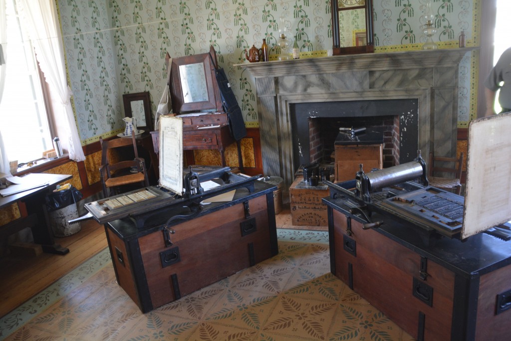 The print room where thousands of Confederate soldiers were given their pardons