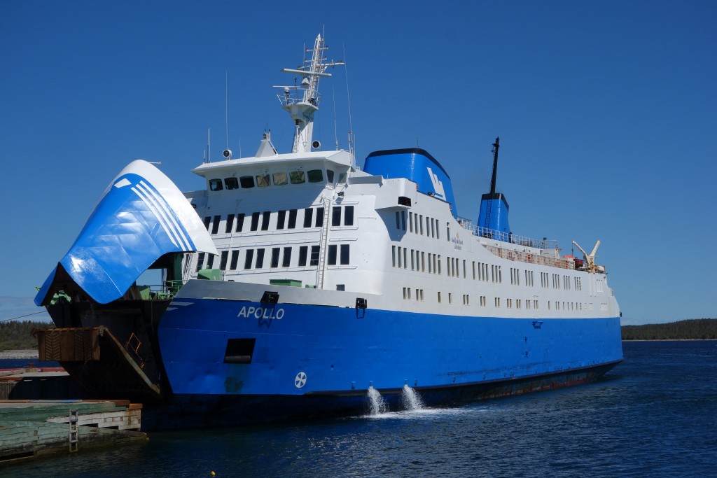 Our ferry for the trip over to Labrador - we drove in one end and drove out the other!