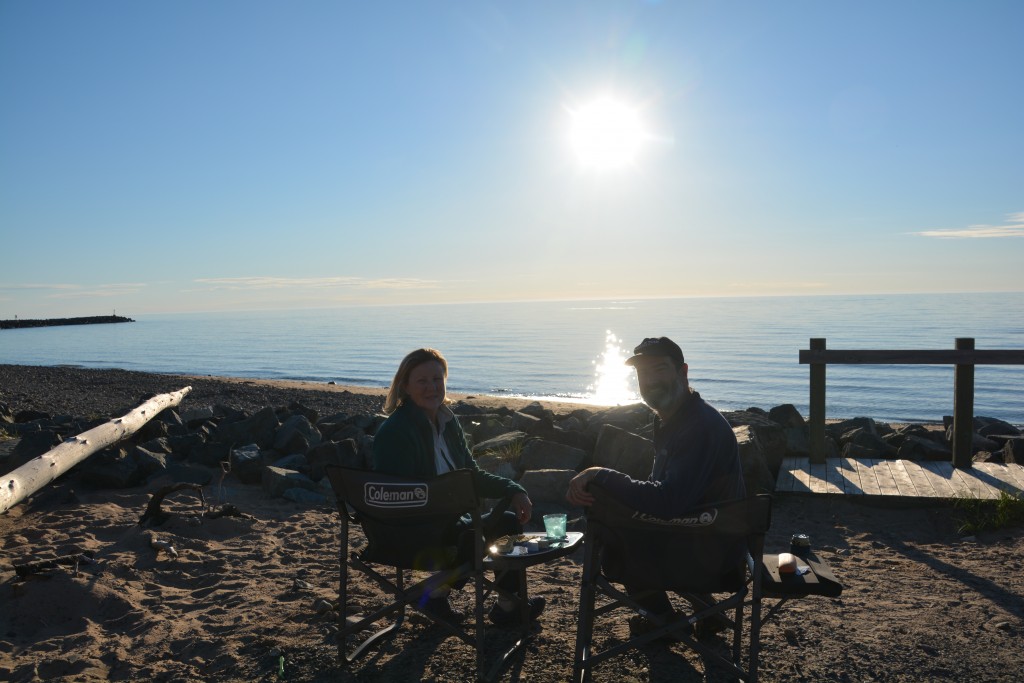 Sunset over the water at Inverness - very cool