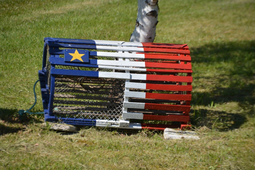 There's also a strong French influence on this coast - hence the French Acadian flag is proudly shown in many different ways