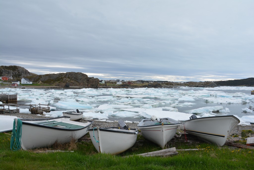 When the icebergs are in the harbours the ships are grounded and all their lobster and crab pots go unattended