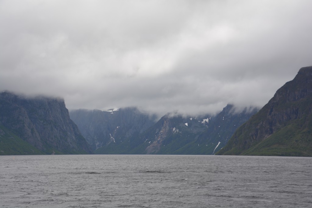 The view of the inland fjord from our boat launch