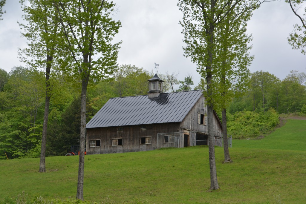 Surprise! Not a wooden bridge but a wooden barn.