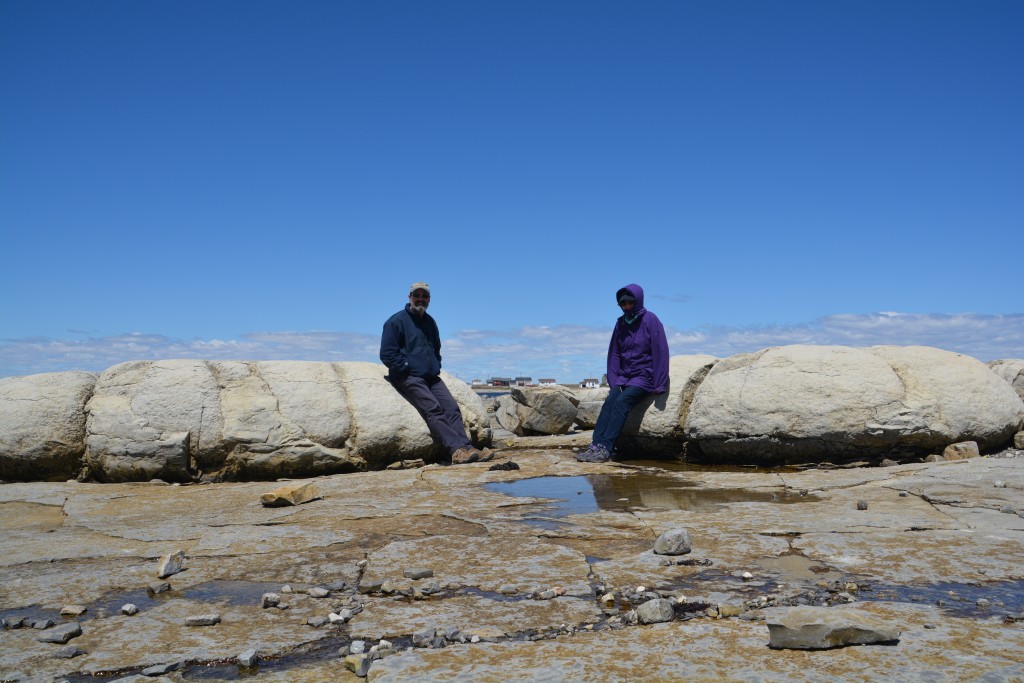 We're just hanging around with a couple of 3 billion year old thrombolites - as you do!