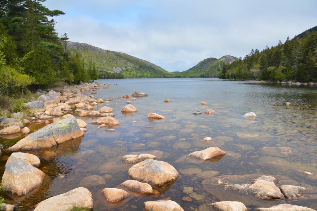 One of the beautiful mountain lakes in Acadia National Park
