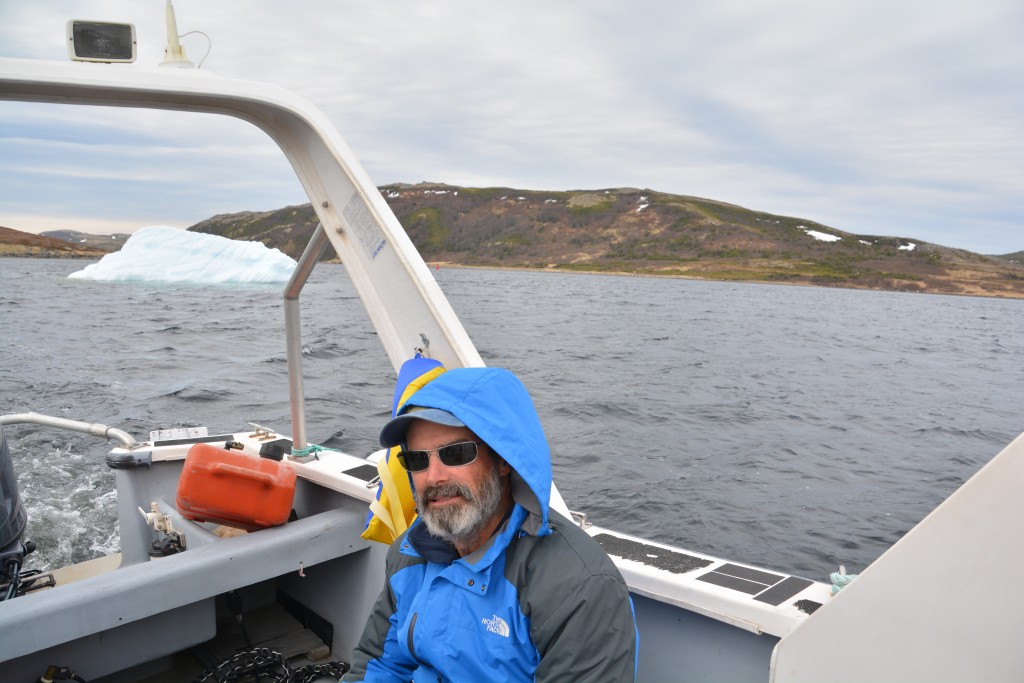 We took the little outboard motor boat past the icebergs to Saddle Island to explore the old whaling site