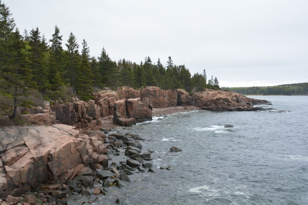 Quintessential Maine - blue ocean meets cold granite meets green forest