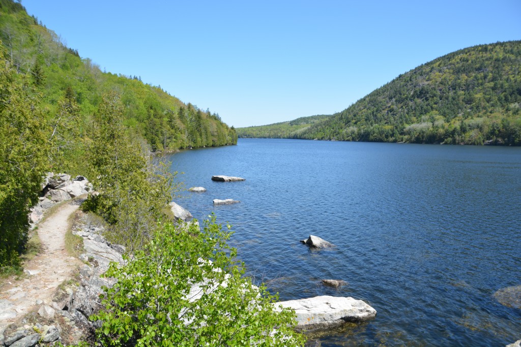 Long Pond, very long but not really a pond, provided a beautiful walk along its steep shoreline