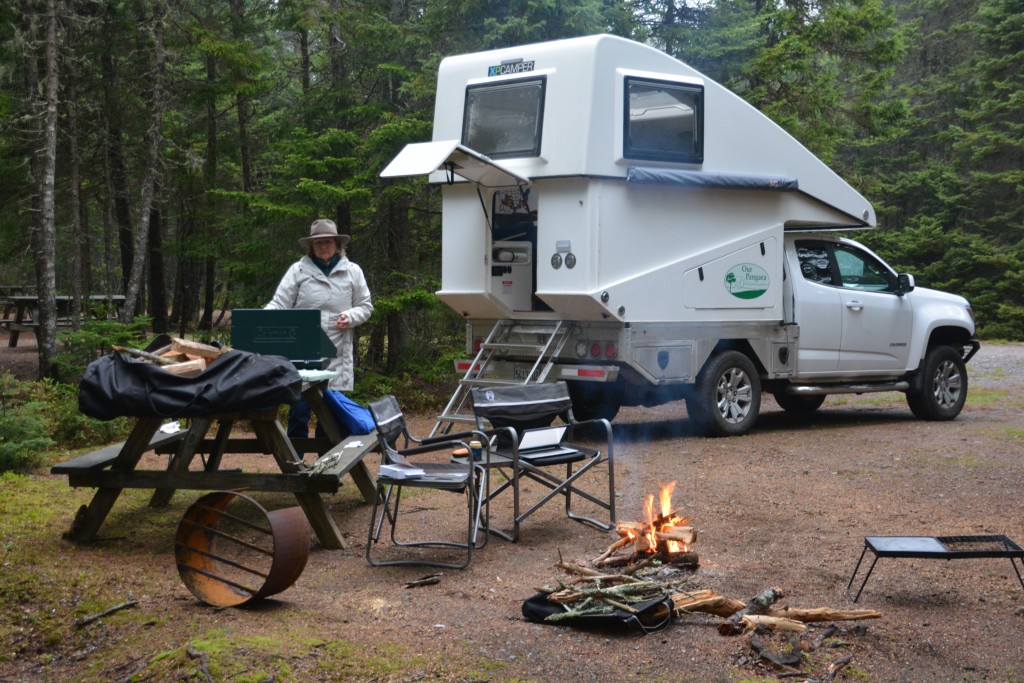 Our first camp in Canada, eh?