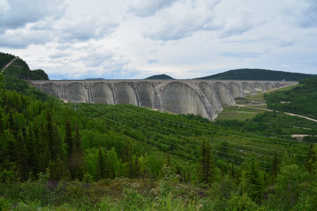 Also big around here is the hydro industry - this is one of five huge dams we passed in a single day