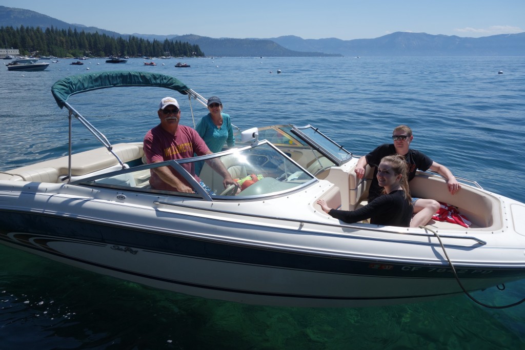 Life at Tahoe revolves around the crystal clear - and very cold - water of the lake