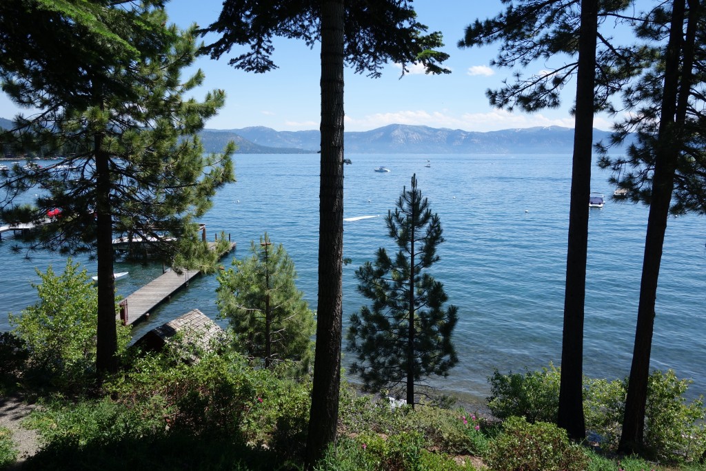 Beautiful Lake Tahoe from the deck of our cabin