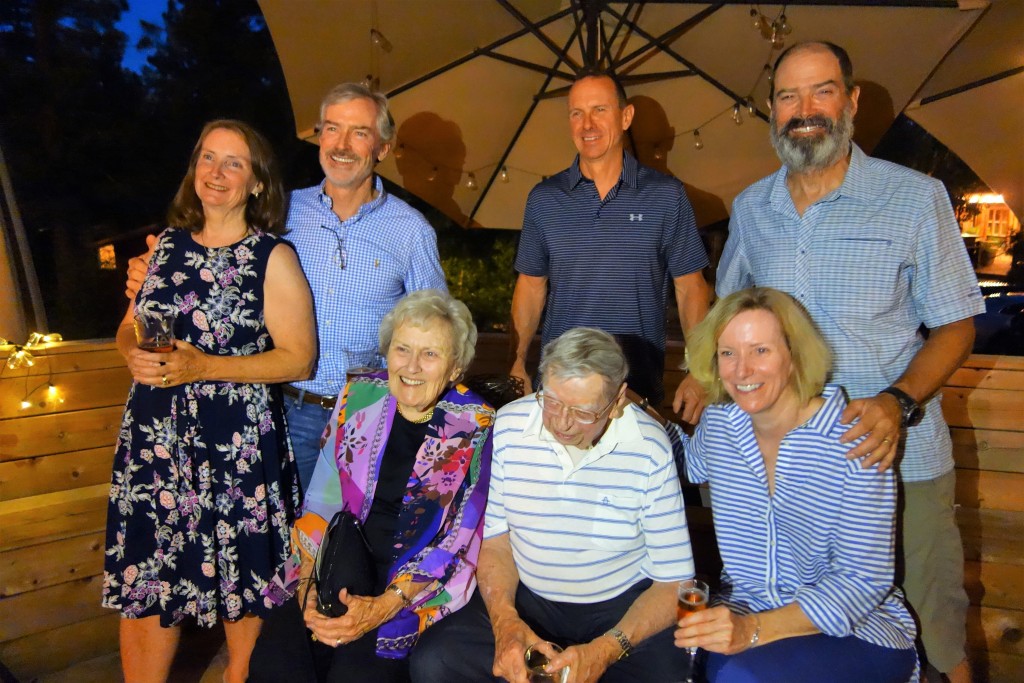 Mum and Dad with their five children - a great moment of reunion for our clan