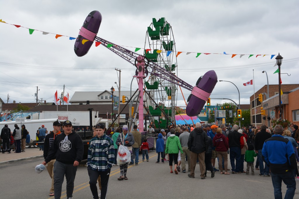 Canada Day celebrations in Flin Flon included a market and fair on main street of this small northern town