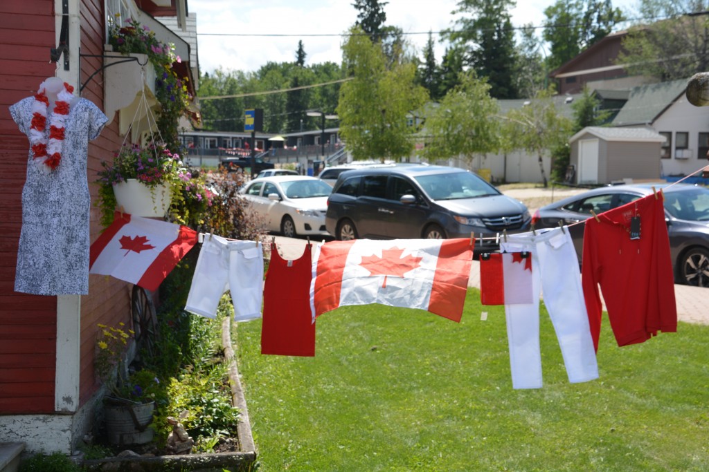 The little town of xx had all their red and whites flying high