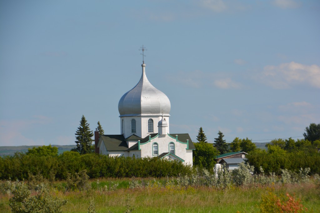 The huge numbers of early settlers from the Ukraine played an important part in developing this land - and they built some beautiful churches along the way