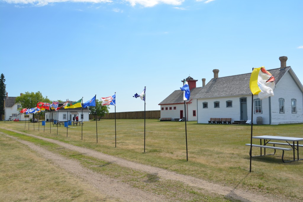Fort Battleford National Historic Park with its bright flags from each province again highlighted the rich history of central Canada