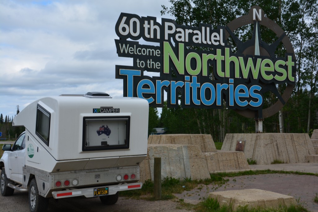 After about 22,000 miles Tramp finally crossed the 60th parallel