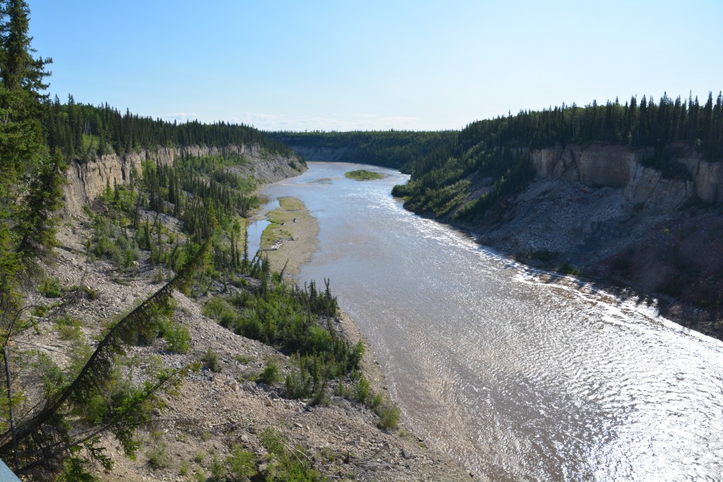 The Hay River carving a path through untouched unbroken land