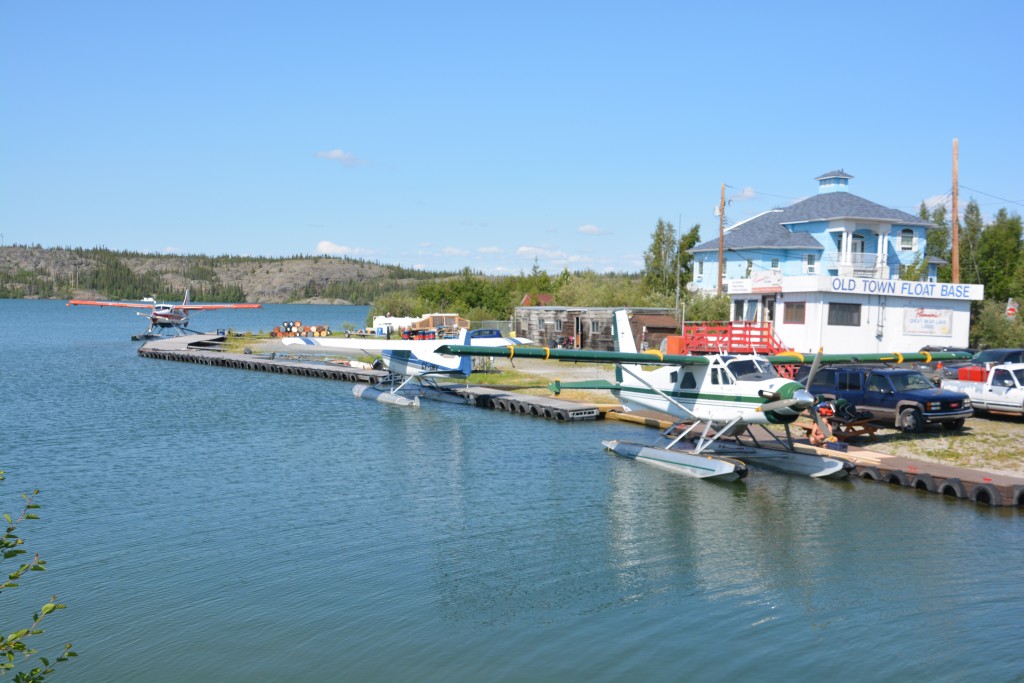Float planes connect Yellowknife with all the great hunting and fishing spots plus half the territory's communities