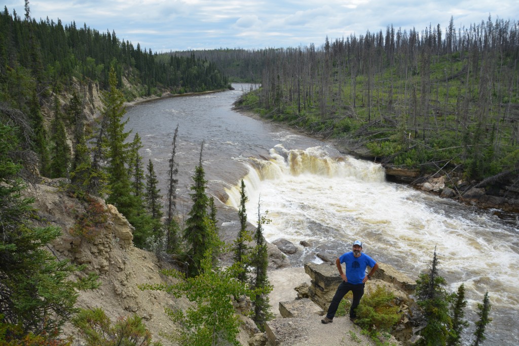 We walked back to one of the waterfalls on the Trout River - quite a sight