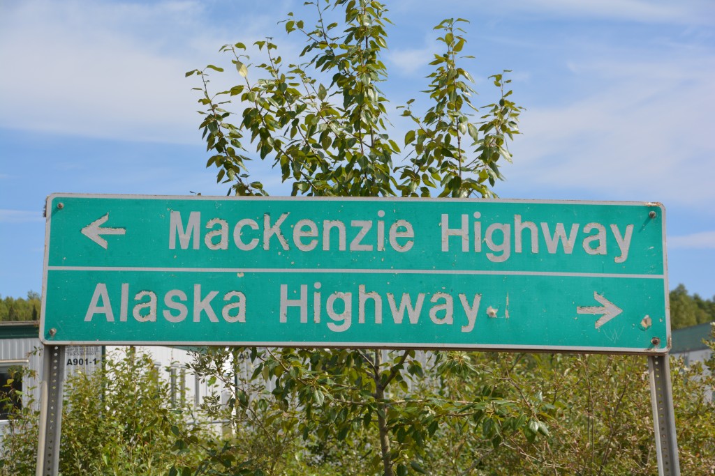 A milestone moment - finishing the Mackenzie Highway from Northwest Territories and starting the Alaska Highway to Alaska