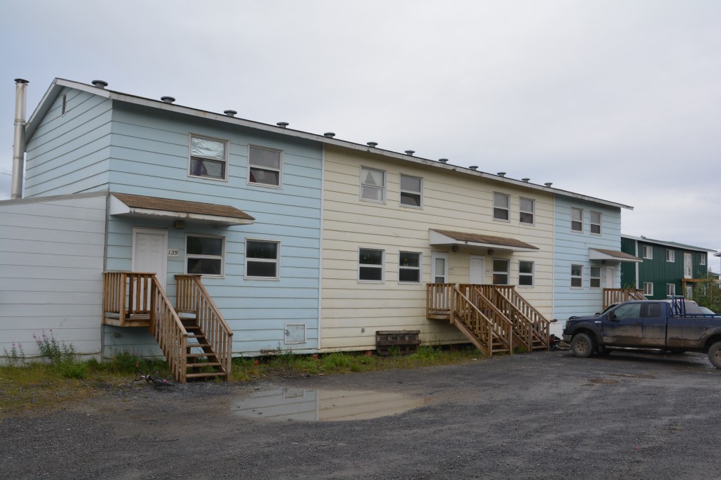 The government provides housing for most people in Inuvik and their architectural style might be described as practical but same same